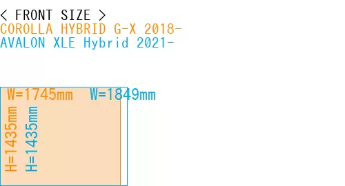 #COROLLA HYBRID G-X 2018- + AVALON XLE Hybrid 2021-
